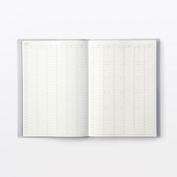 MUJI Monthly & Weekly Planner 2027 – A5 Monday Start  December 2026–January 2028