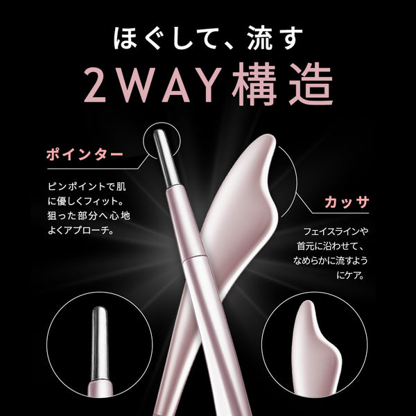 Brighte Face Heart Pointer – Silver Microcurrent Facial Massage Tool