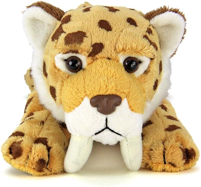 Colorata Smilodon Lying Pose Saber Tooth Tiger Plush Toy – HARUYAMA