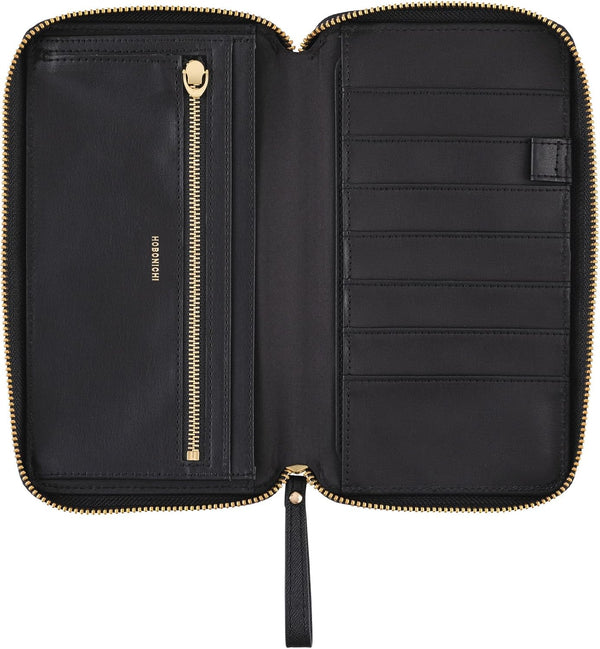Hobonichi Techo 2026 Weeks Cover Notte Zip PU Leather Planner Cover Black Embossed