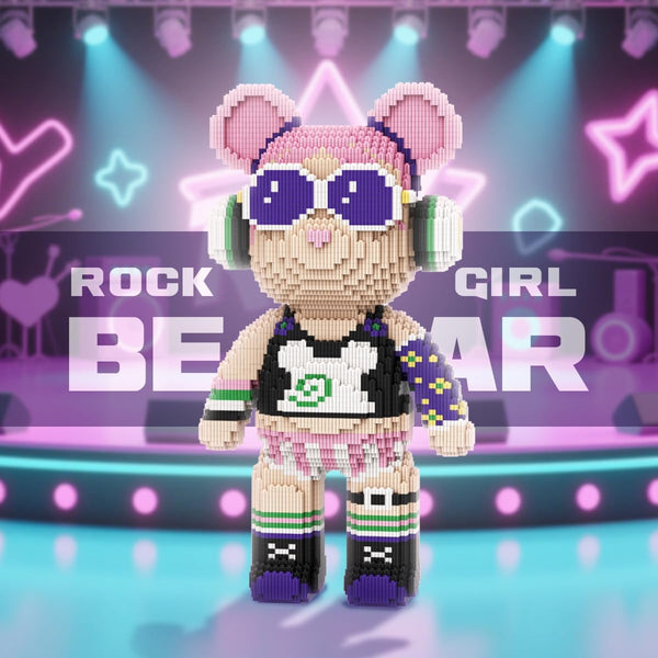 DAHONPA Rock Girl Bear Micro Building Block Set (7220PCS)