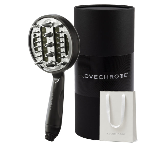 LOVECHROME Beauty Hair Shower Head SS Silver with Micro-Nano Bubbles