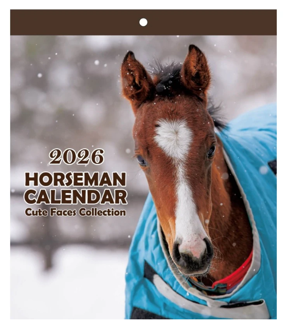 Horseman 2026 Cute Faces Collection Wall Calendar A4