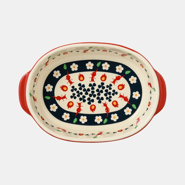 Pikmin Fire-Resistant Gratin Red Pikmin Ceramic Baking Dish