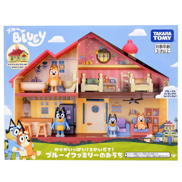Takara Tomy Bluey Christmas Two-Story House Playset