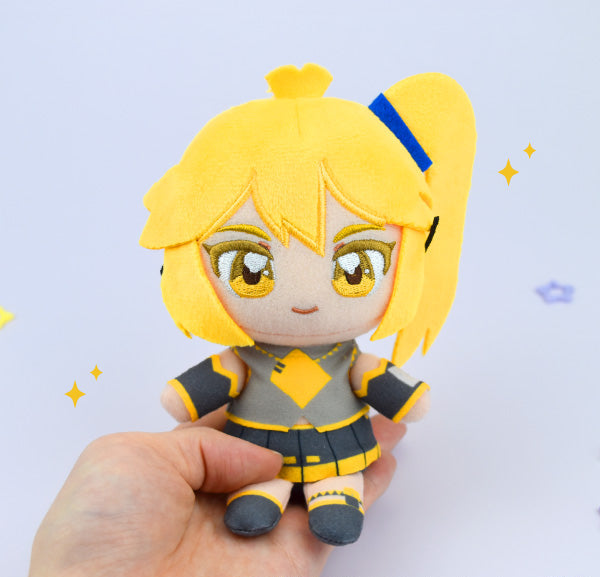 Akita Neru Sitting Plush Keychain