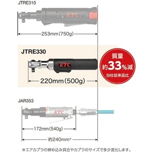 Kyoto Tool (KTC) 9.5sq Cordless Ratchet Wrench Set JTRE330