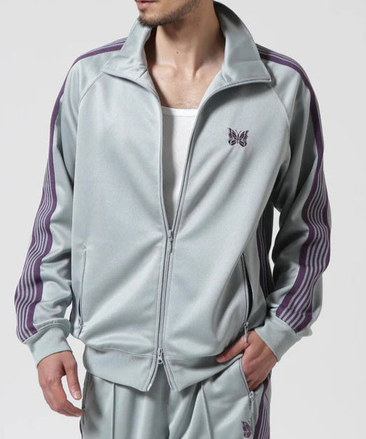 BEAVER×Needles Special Order Poly Smooth Track Jacket  - SAX×PURPLE