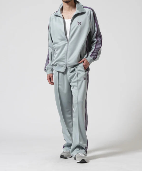BEAVER×Needles Special Order Poly Smooth Track Jacket  - SAX×PURPLE