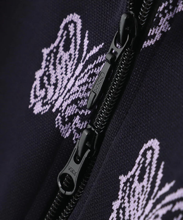 NEEDLES x KAE TANAKA Poly Jacquard Black Track Jacket