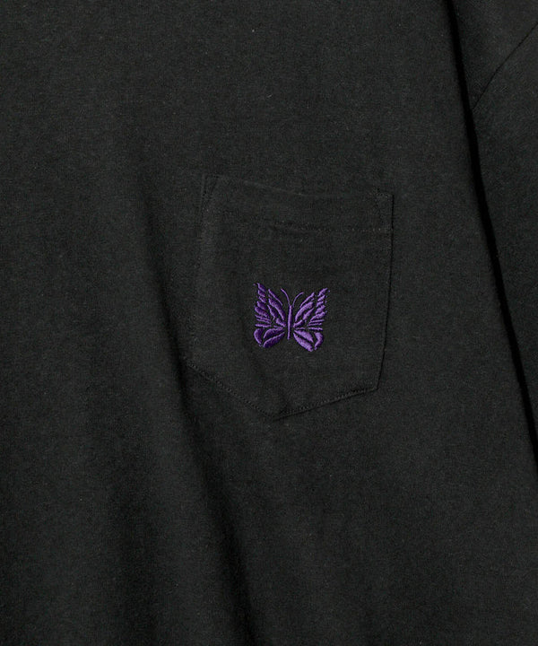 Needles 25SS S/S Papillon Embroidered Pocket Tee