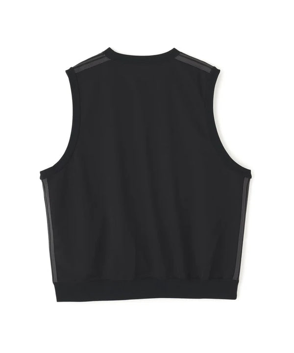 Needles x LHP Exclusive NeckPoly Smooth Black Sleeveless Track Crew