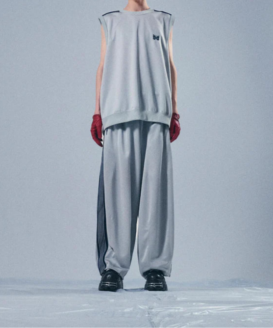 Needles x LHP Exclusive NeckPoly Smooth Gray Sleeveless Track Crew