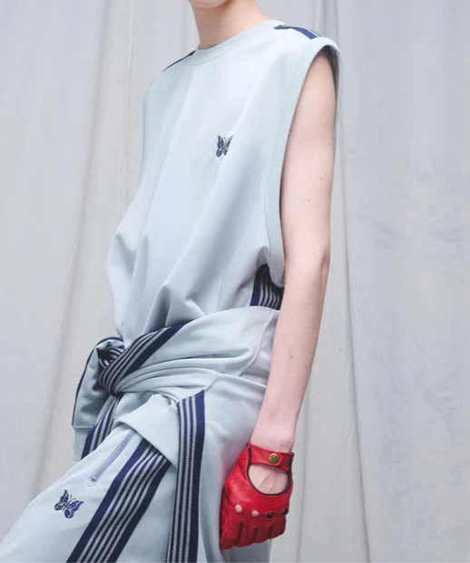 Needles x LHP Exclusive NeckPoly Smooth Gray Sleeveless Track Crew