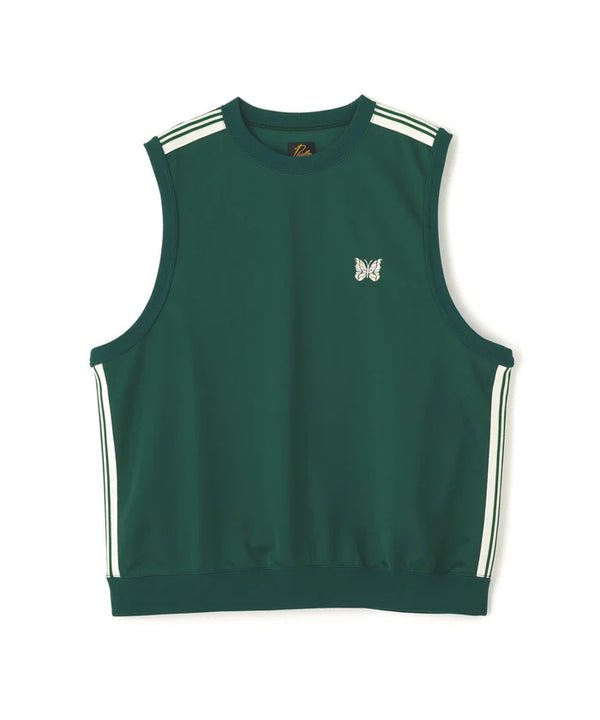Needles x LHP Exclusive NeckPoly Smooth Green Sleeveless Track Crew