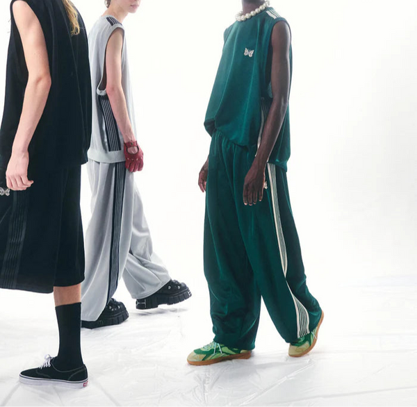 Needles x LHP Exclusive NeckPoly Smooth Green Sleeveless Track Crew