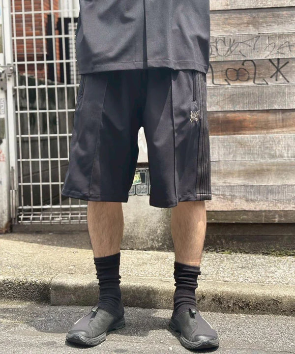 Needles × B'2nd Track Pant Shorts Poly Smooth Black