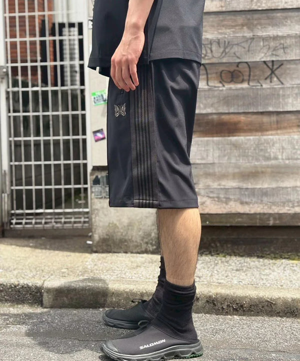 Needles × B'2nd Track Pant Shorts Poly Smooth Black