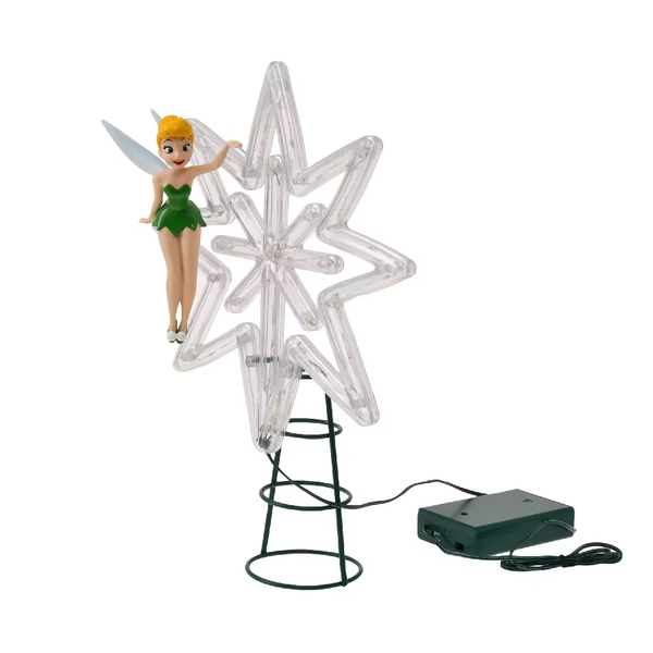 JingBell JB-01 LED Light-Up Christmas Tree Topper Star with Fairy Figure