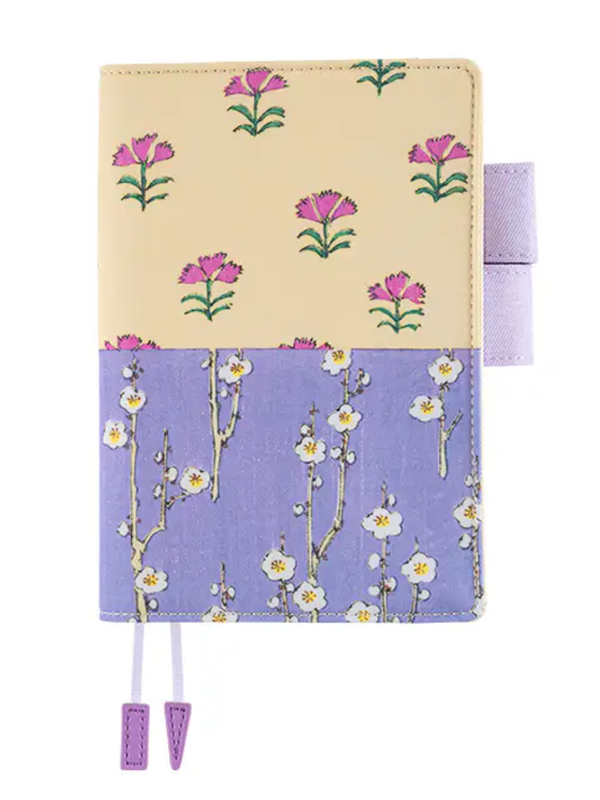 Hobonichi Techo 2026 Unsodo Bijutsukai Plum & Nadeshiko Floral Design A6 Cover