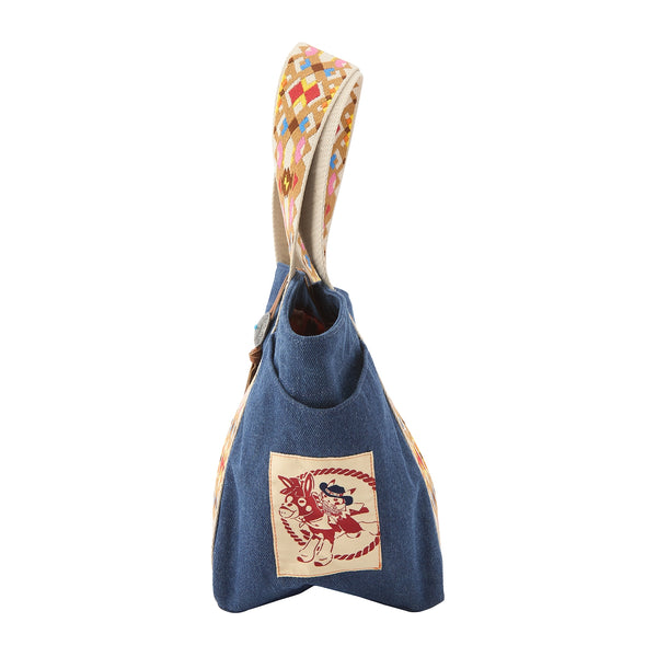 Pokemon Run Run Desert Denim Tote Bag