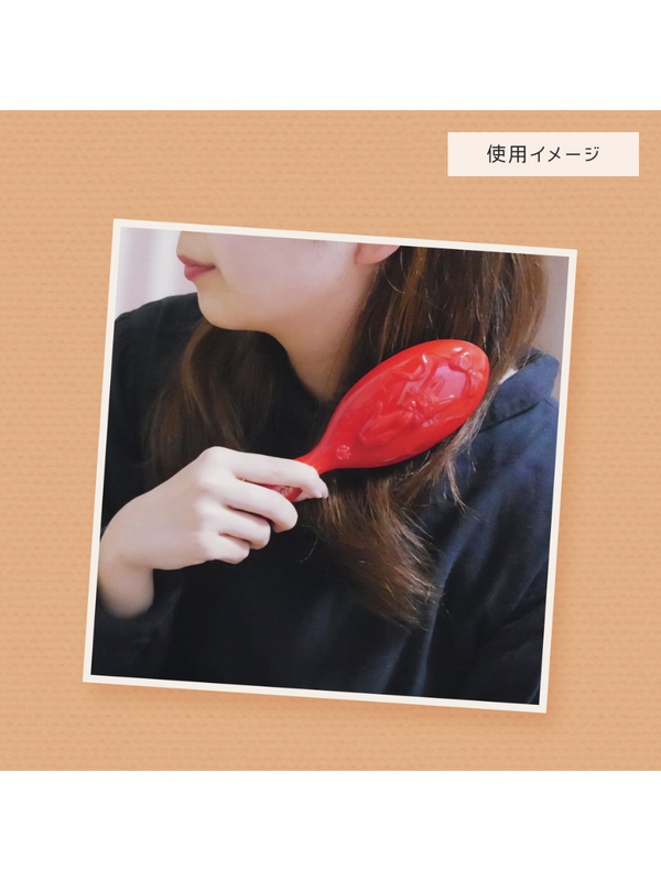 Kiki's Delivery Service Red Hair Brush Jiji Ribbon Rose Design