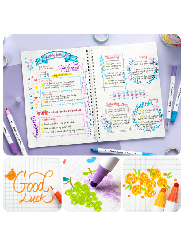 Ohuhu Dot Marker Pens Set  24 Colors