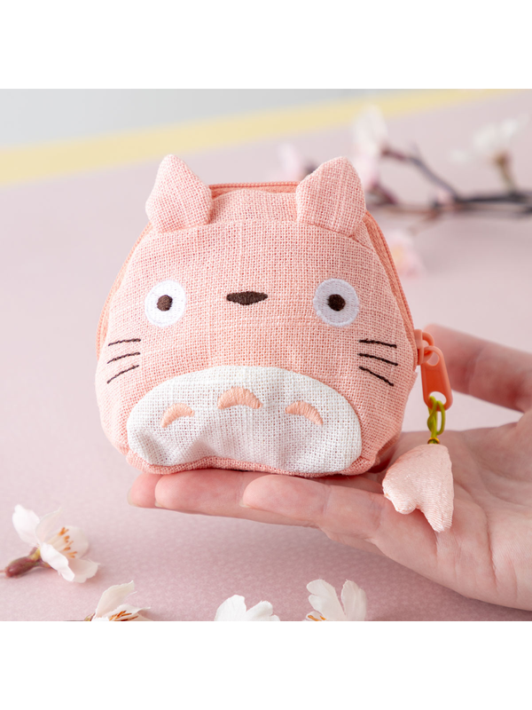 My Neighbor Totoro Mini Pouch Large Totoro Pink Sakura