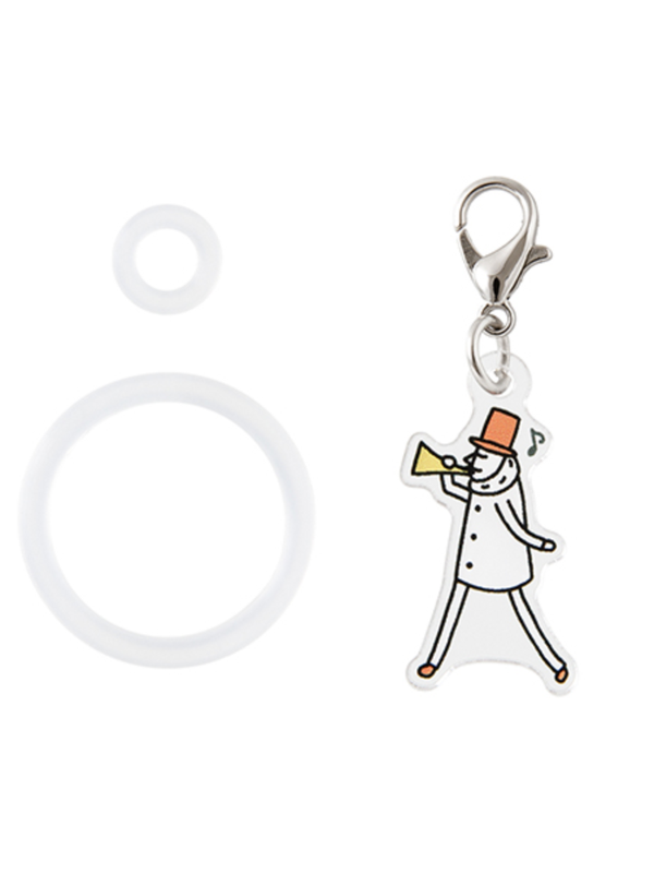 Midori Ojisan B6 Ring Notebook & Acrylic Charm Set (91804435)