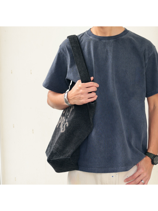Pom Poko Shokichi Black Denim Tote Bag