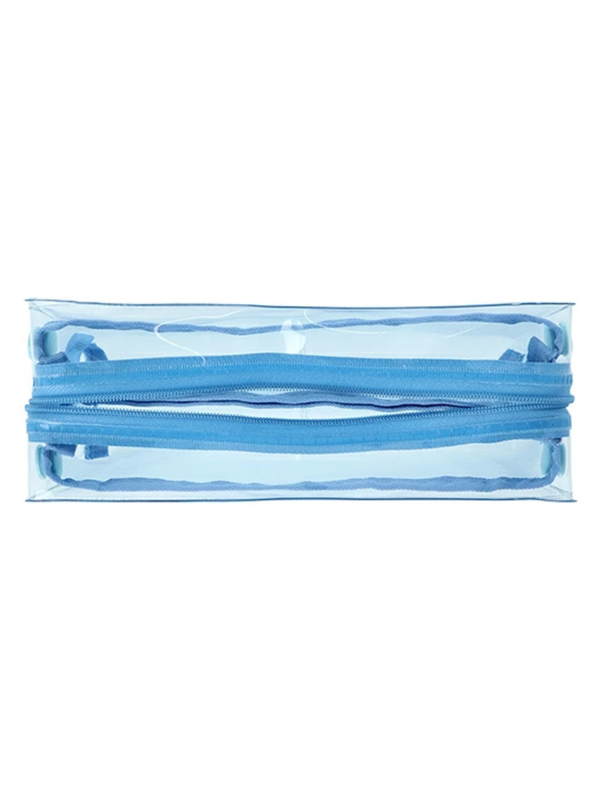 Mitte Clear Multi-Compartment Mesh Box Pouch