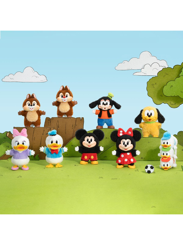 Disney Mickey Family Cute Together Plush Keychain Blind Box
