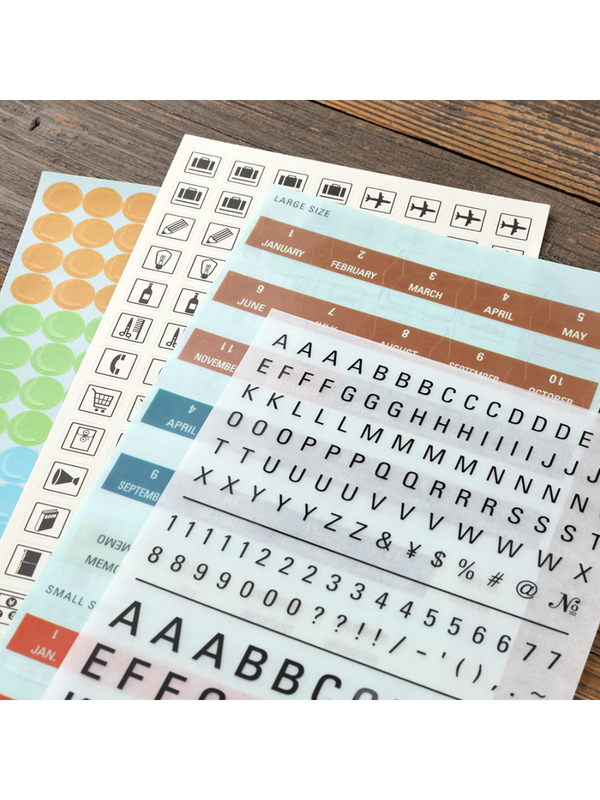 TRAVELER'S notebook 2027 Diary Customization Sticker Set