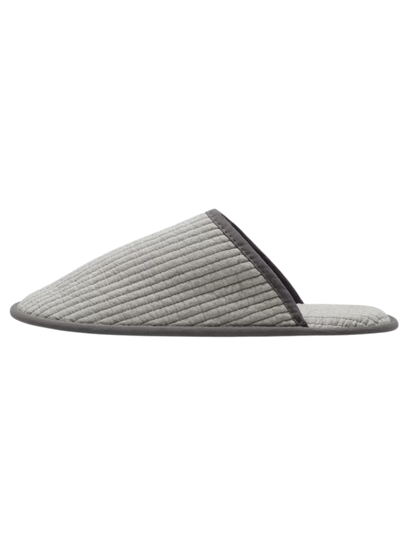 MUJI Cotton Quilted Line Slippers