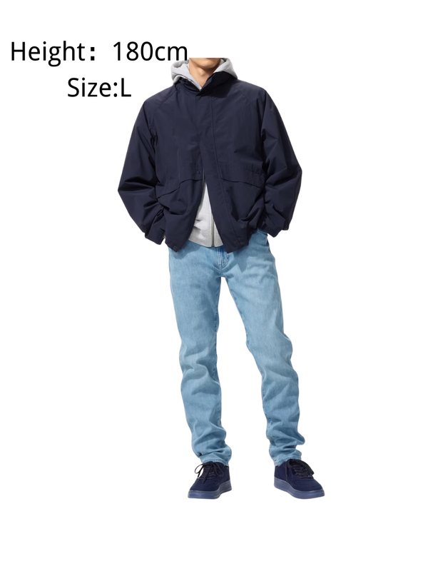 UNIQLO EZY Slim Fit Tapered Jeans Long Length Stretch Casual Pants