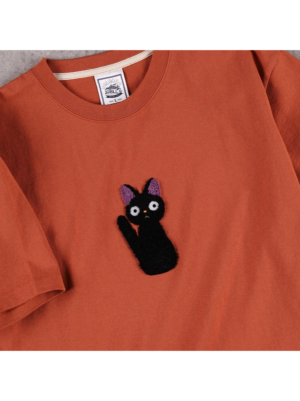 Kiki's Delivery Service Jiji Plush Doll Embroidery T-Shirt