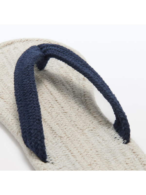 MUJI Cotton Room Sandals Thong Slippers Indoor Slippers