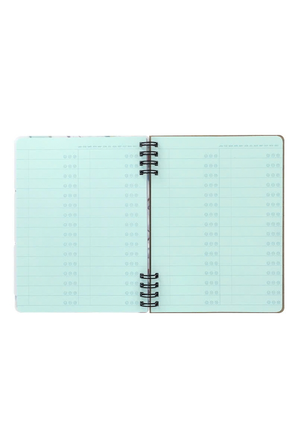Rollbahn Flexible Life Log L Notebook Set – Masanao Hirayama Face Illustration Design