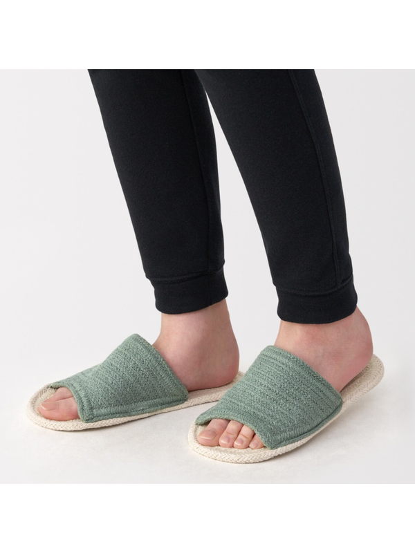 MUJI Cotton Room Sandals Open Toe Slippers