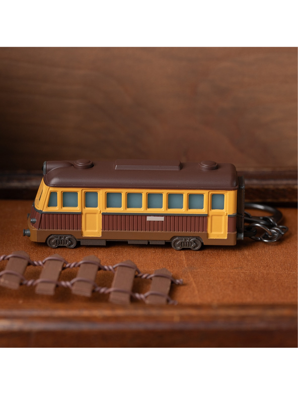 Light Up Train Keychain LED Anime Style Railway Charm