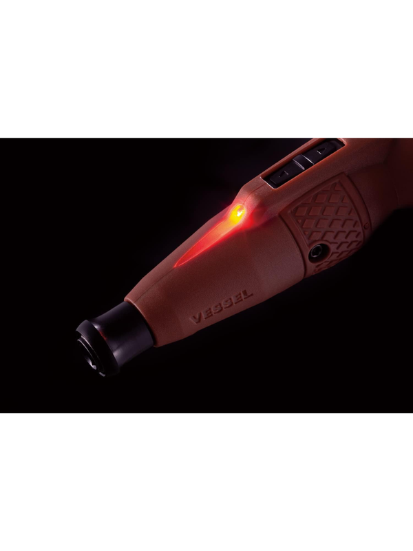 VESSEL 220USB-S1DR High Speed Electric Ball Grip Screwdriver Dark Red