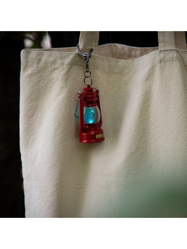 Castle in the Sky Glowing Flying Stone Lantern Keychain