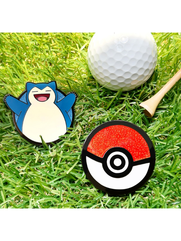 Pokemon Snorlax Golf Ball Marker Big Size
