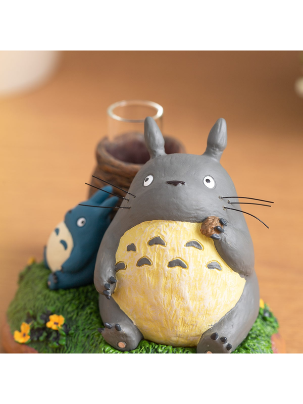 My Neighbor Totoro Bud Vase – Totoro Resting Mini Flower Vase with Glass Tube