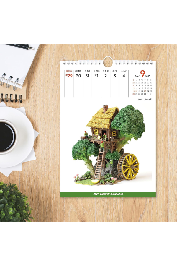 2027 Minimalist Weekly Desk & Wall Calendar