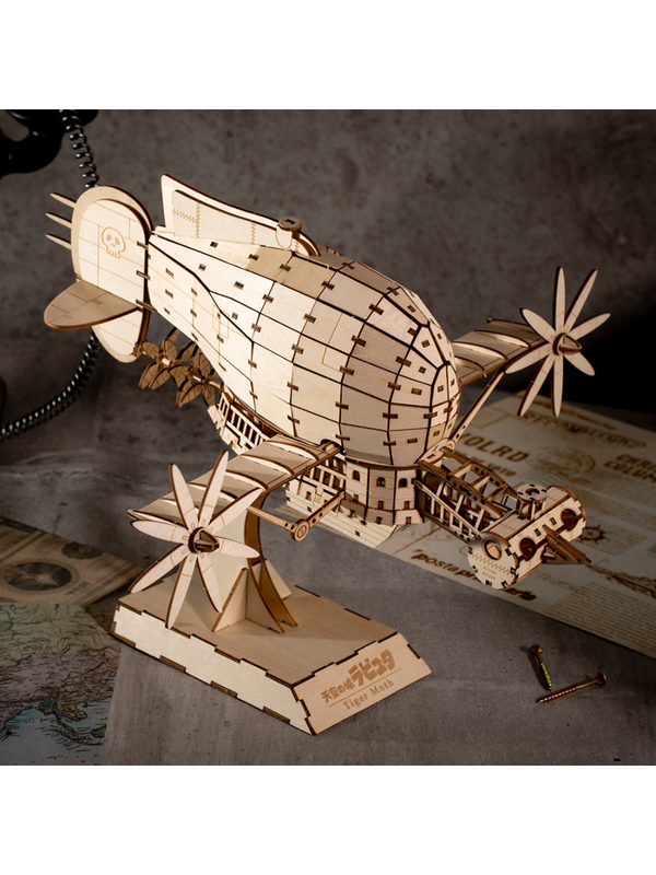 Castle in the Sky Tiger Moth Wooden 3D Puzzle
