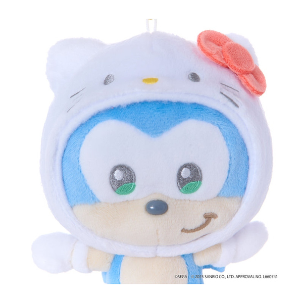 SONIC&FRIENDS x Sanrio Plush Keychain Sonic the Hedgehog & Hello Kitty