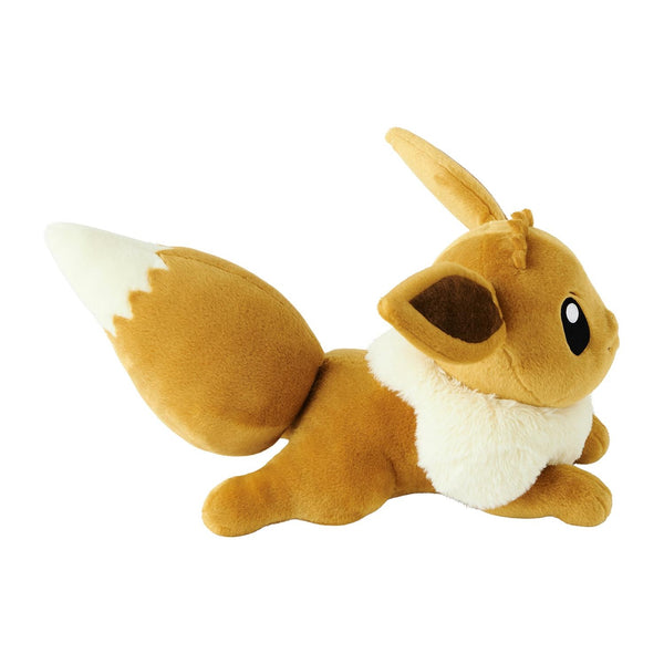Pokemon Plush ife Size Eevee Laying Down Plush Toy