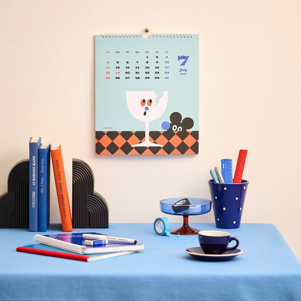 umao 2027 Wall Calendar – Animals & Blue World