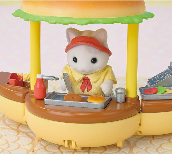 Sylvanian Families Freshly Made Hamburger Wagon Playset